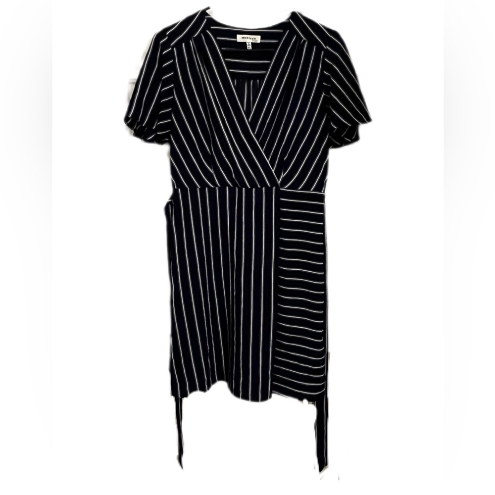 Monteau Blue/White striped dress